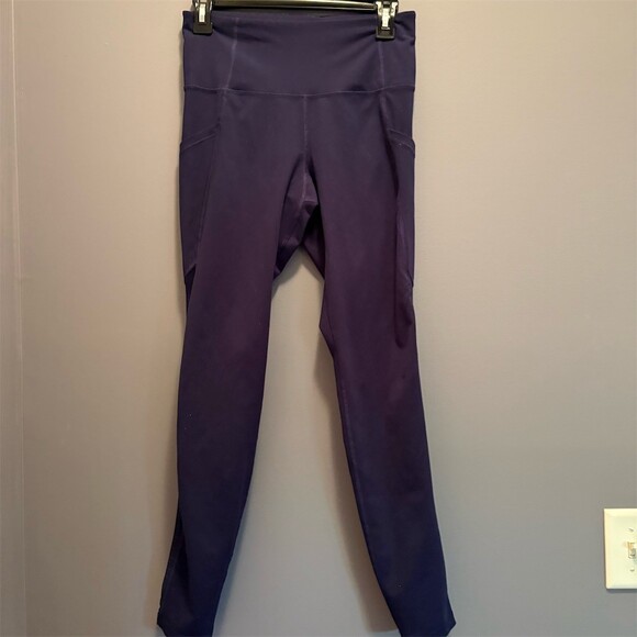 Old Navy Pants - Old Navy Active Go-Dry Leggings Womens M Blue High Rise Mesh Pockets